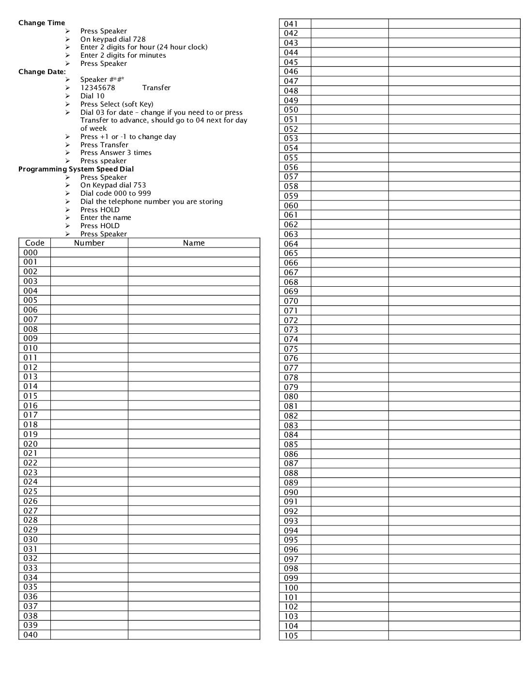 SV9100 Change Time and Date Sys Admin